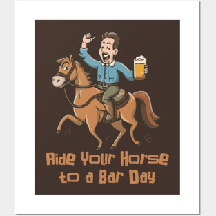 National Ride Your Horse to a Bar Day – April Posters and Art